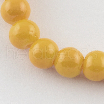 Painted Glass Bead Strands DGLA-S071-4mm-22-1