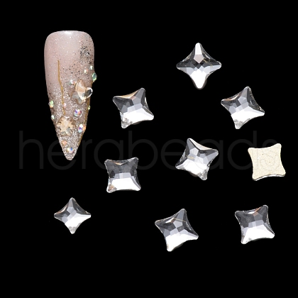 Flat Back Glass Rhinestone Cabochons MRMJ-Q072-46A-1