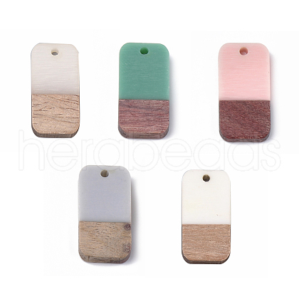 Resin & Walnut Wood Pendants RESI-S358-11-M-1