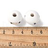 Mother's Day Theme Printed Wood European Beads WOOD-F016-04-3