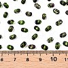 Picasso Spray Painted Glass Seed Beads SEED-T006-04-18-4