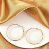 304 Stainless Steel Hoop Earrings For Women EJEW-B113-02G-04-2