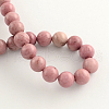 Natural Rhodonite Beads Strands G-R257-6mm-2