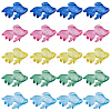 SUNNYCLUE 36Pcs 6 Colors Transparent Acrylic Pendants MACR-SC0001-64-1