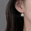 Sunflower Alloy Hoop Earrings FS-WG59349-01-3