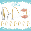 Unicraftale 50Pcs 316 Surgical Stainless Steel Earring Hooks STAS-UN0058-31-3
