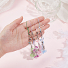 4Pcs Lily of the Valley ABS Plastic Pearl & Acrylic Mobile Straps HJEW-DR00049-3