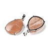 Natural Sunstone Pendants G-U002-01P-E-2