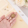 ARRICRAFT 8Pcs 2 Colors Brass Ear Nuts FIND-AR0005-16B-3