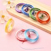 7 Rolls 7 Colors Flat Elastic Crystal String Set EW-YW0001-09-6