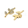 304 Stainless Steel Crystal Rhinestone Connector Charms STAS-U047-30G-2