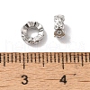 Brass Micro Pave Clear Cubic Zirconia Beads KK-G503-19P-2