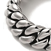 304 Stainless Steel Cuban Link Chain Bracelets for Men BJEW-Q341-16AS-2