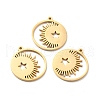 PVD Vacuum Plating 304 Stainless Steel Pendants STAS-E152-02G-1