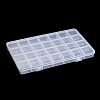 Transparent Plastic Bead Containers CON-YW0001-13-1