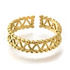Ion Plating(IP) 304 Stainless Steel Cuff Rings for Women RJEW-U017-30G-2