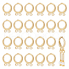 BENECREAT 12pairs Brass Leverback Earring Findings KK-BC0013-28A-1