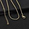 2MM Brass Round Link Chain Necklaces NJEW-M108-19G-4