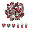 DICOSMETIC 24Pcs 2 Style Alloy Enamel Pendants FIND-DC0004-54-1