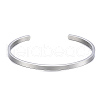 304 Stainless Steel Cuff Bangles X-BJEW-K173-02P-2