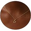 Fashionable Brass Letter Heart Pendant Necklaces for Women FS-WGD0E1D-05-1