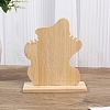 3-Slot Wood Necklace Organizer Display Stands ODIS-H006-02-1