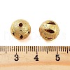 Texture Brass Beads KK-S379-02G-G-3