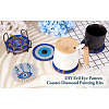 DIY Evil Eye Pattern Coaster Diamond Painting Kits DIY-TAC0016-54-21