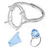 DICOSMETIC 1Pc Adjustable 925 Silver Ring Adjustable Ring Findings FIND-DC0006-66-1