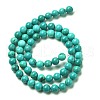 Natural Magnesite Round Beads Strands TURQ-G148-03-6mm-8