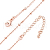 Brass Satellite Chains Necklaces for Women NJEW-D302-61RG-2