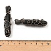 Natural Obsidian Pendants G-K338-28R-02-3