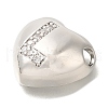 Rack Plating Brass Micro Pave Cubic Zirconia Pendants KK-I722-04P-L-2
