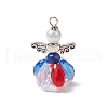 3Pcs 3 Styles Glass Pearl Beads Pendants PALLOY-MZ00619-2