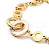 Natural Shell Interlocking Ring Link Bracelet BJEW-P273-02G-3