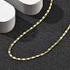 Brass Link Chain Necklaces for Women NJEW-D302-30G-2