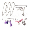 45Pcs 3 Style Stainless Steel Safety Pins STAS-TA0001-31-2