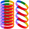 CREATCABIN 20Pcs Rainbow Pride Bracelet BJEW-CN0001-03-1