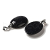 Synthetic Blue Goldstone Pendants G-Z055-03P-23-2