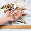 Beadthoven 20Pcs 10 Colors Resin & Walnut Wood Big Pendants RESI-BT0001-09-6