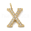 Ion Plating(IP) 304 Stainless Steel Micro Pave Cubic Zirconia Pendants STAS-Z107-03G-23-1