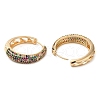 Brass Micro Pave Cubic Zirconia Thick Hoop Earrings EJEW-H103-20G-2