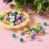  100Pcs 10 Colors Spray Painted Alloy Beads FIND-TA0003-08-4