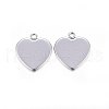 Tarnish Resistant 304 Stainless Steel Pendant Cabochon Settings X-STAS-P210-10P-02-2