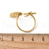 304 Stainless Steel Open Cuff Ring for Women RJEW-Z088-02G-03-3