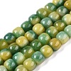 Dyed Natural White Jade Beads Strands G-T138-D15-4