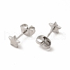 304 Stainless Steel Star Stud Earrings for Women EJEW-C004-02P-2