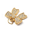 304 Stainless Steel Rhinestone Pendants STAS-D300-01G-03-2