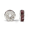 Brass Grade A Rhinestone Spacer Beads RB-A014-Z8mm-10S-5