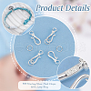   925 Sterling Silver Hook Clasps STER-PH0002-07-4